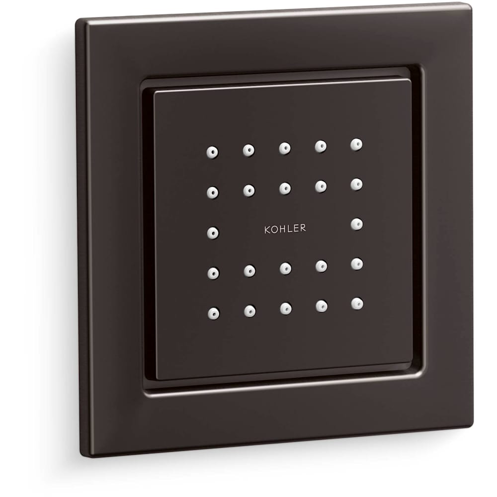 WaterTile Square Single Square Metal Body Spray – with 22 Rubber Spray Nozzles