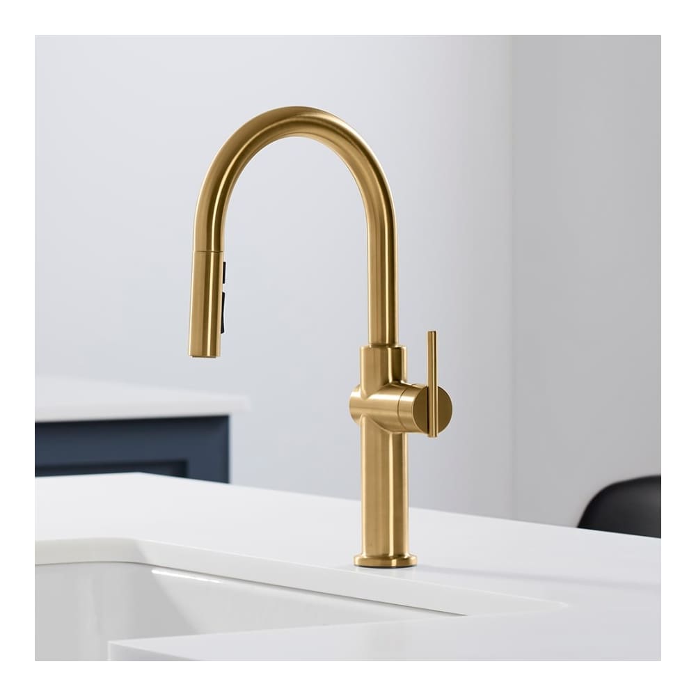 Crue 1.5 GPM Single Hole Pull Down Kitchen Faucet - Includes Escutcheon