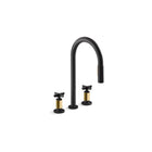 Matte Black / Brushed Moderne Brass