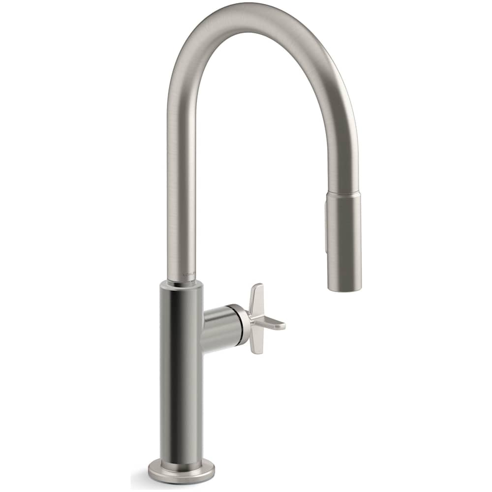 Billet 1.5 GPM Single Hole Pull Down Kitchen Faucet