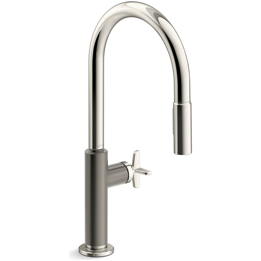 Billet 1.5 GPM Single Hole Pull Down Kitchen Faucet