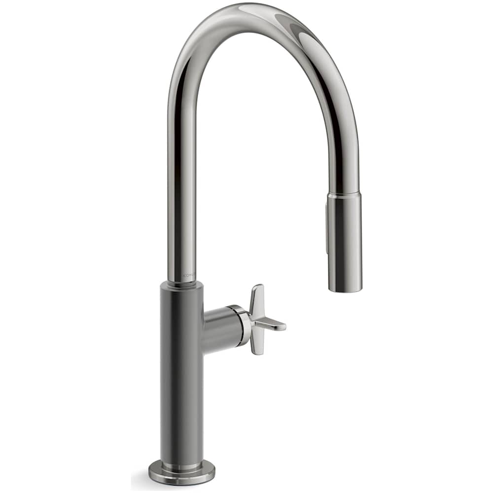 Billet 1.5 GPM Single Hole Pull Down Kitchen Faucet