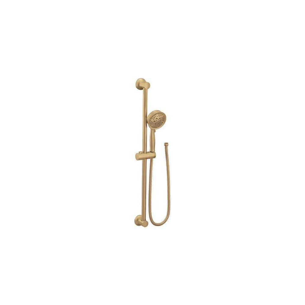 Moen 1.75 GPM Multi Function Hand Shower with Eco Performance and Slide Bar Bronzed Gold
