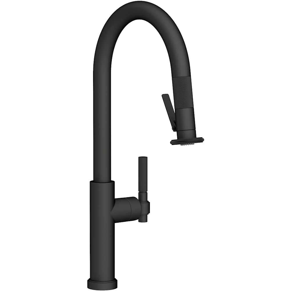 Muncy 1.8 GPM Single Hole Pull Down Kitchen Faucet with Knurled Lever Handle