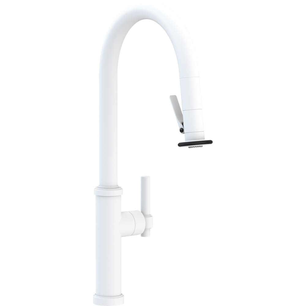 Seager 1.8 GPM Single Hole Pull Down Kitchen Faucet with Single Lever Handle