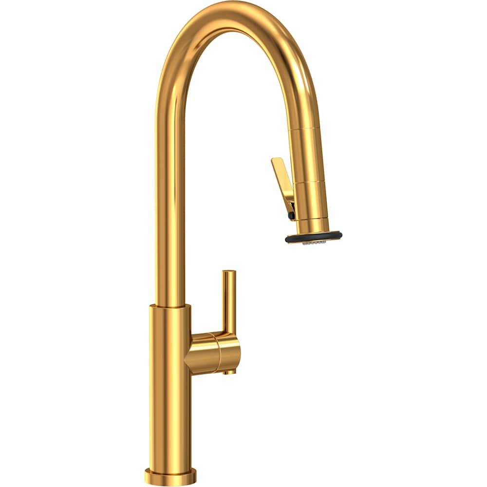 East Linear 1.8 GPM Single Hole Pull Down Kitchen Faucet
