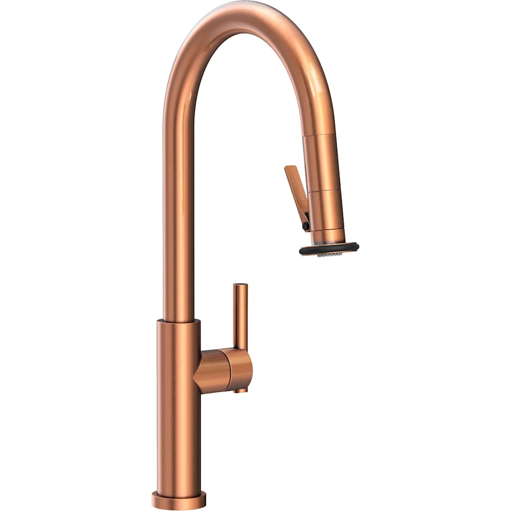 East Linear 1.8 GPM Single Hole Pull Down Kitchen Faucet