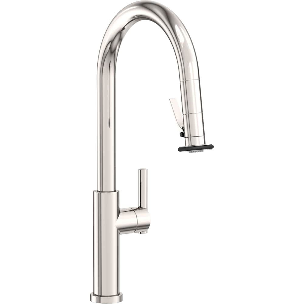 East Linear 1.8 GPM Single Hole Pull Down Kitchen Faucet