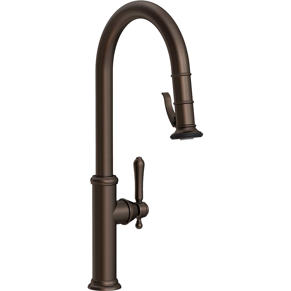Chesterfield 1.8 GPM Single Hole Pull Down Kitchen Faucet with Single Lever Handle