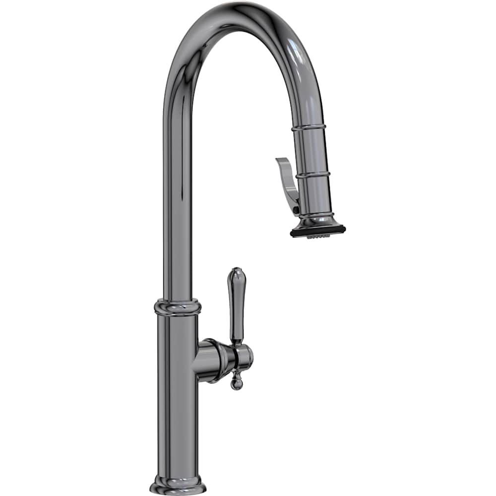 Chesterfield 1.8 GPM Single Hole Pull Down Kitchen Faucet with Single Lever Handle