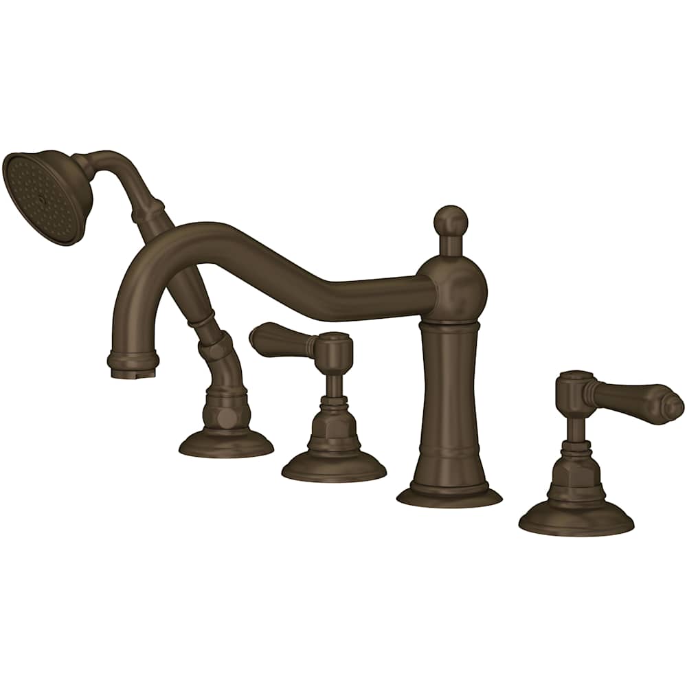 Acqui Deck Mounted Roman Tub Filler with Built-In Diverter - Includes Hand Shower