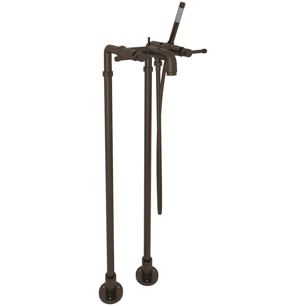 Campo Floor Mounted Tub Filler with Built-In Diverter - Includes Hand Shower