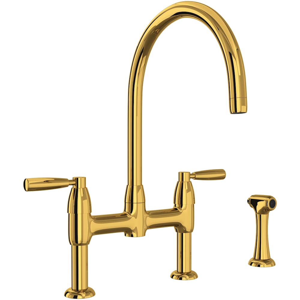 Holborn 1.5 GPM Widespread Bridge Kitchen Faucet - Includes Side Spray