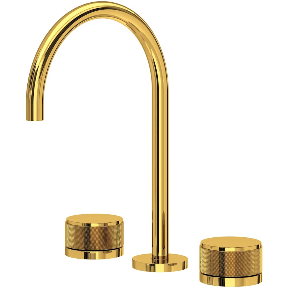 Amahle 1.2 GPM Widespread Bathroom Faucet with Wheel Handles and Pop-Up Drain Assembly