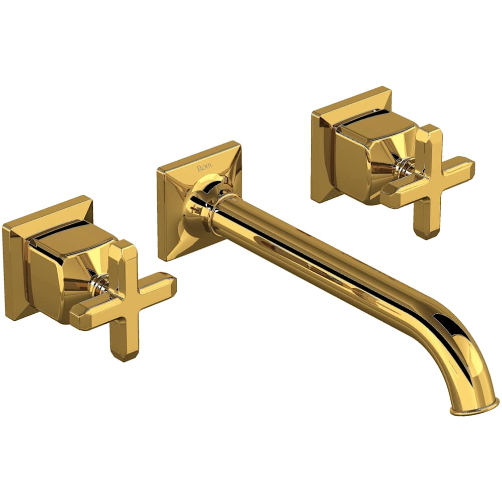 Apothecary 1.2 GPM Wall Mounted Widespread Bathroom Faucet