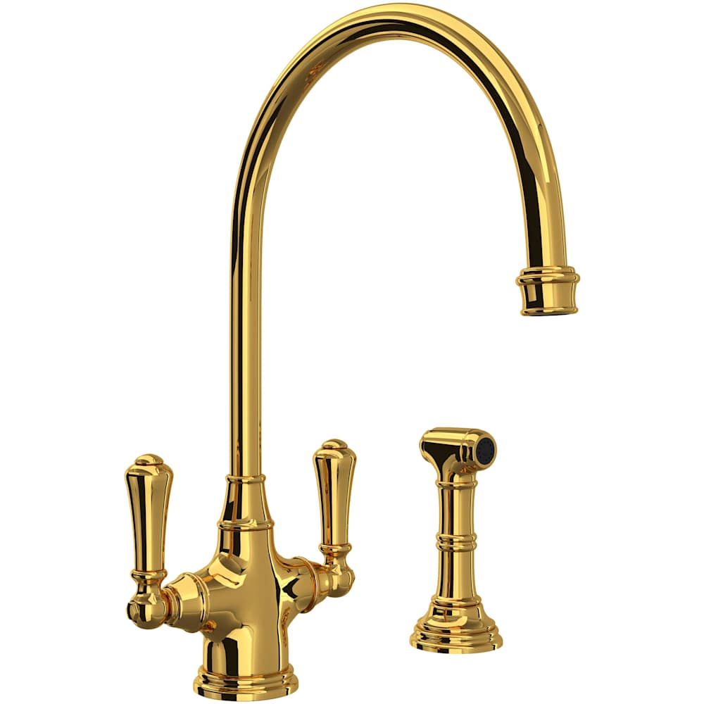 Georgian Era 1.8 GPM Single Hole Kitchen Faucet - Includes Side Spray