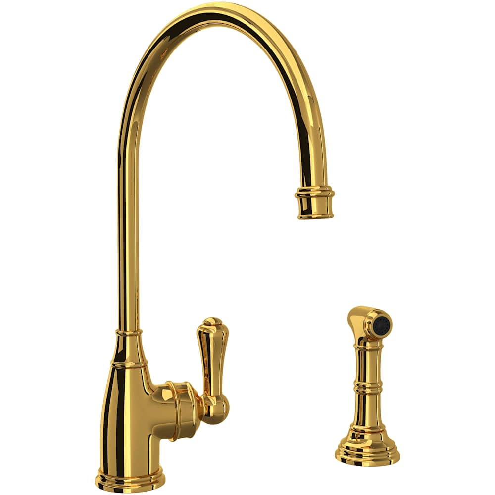 Georgian Era 1.8 GPM Single Hole Kitchen Faucet - Includes Side Spray