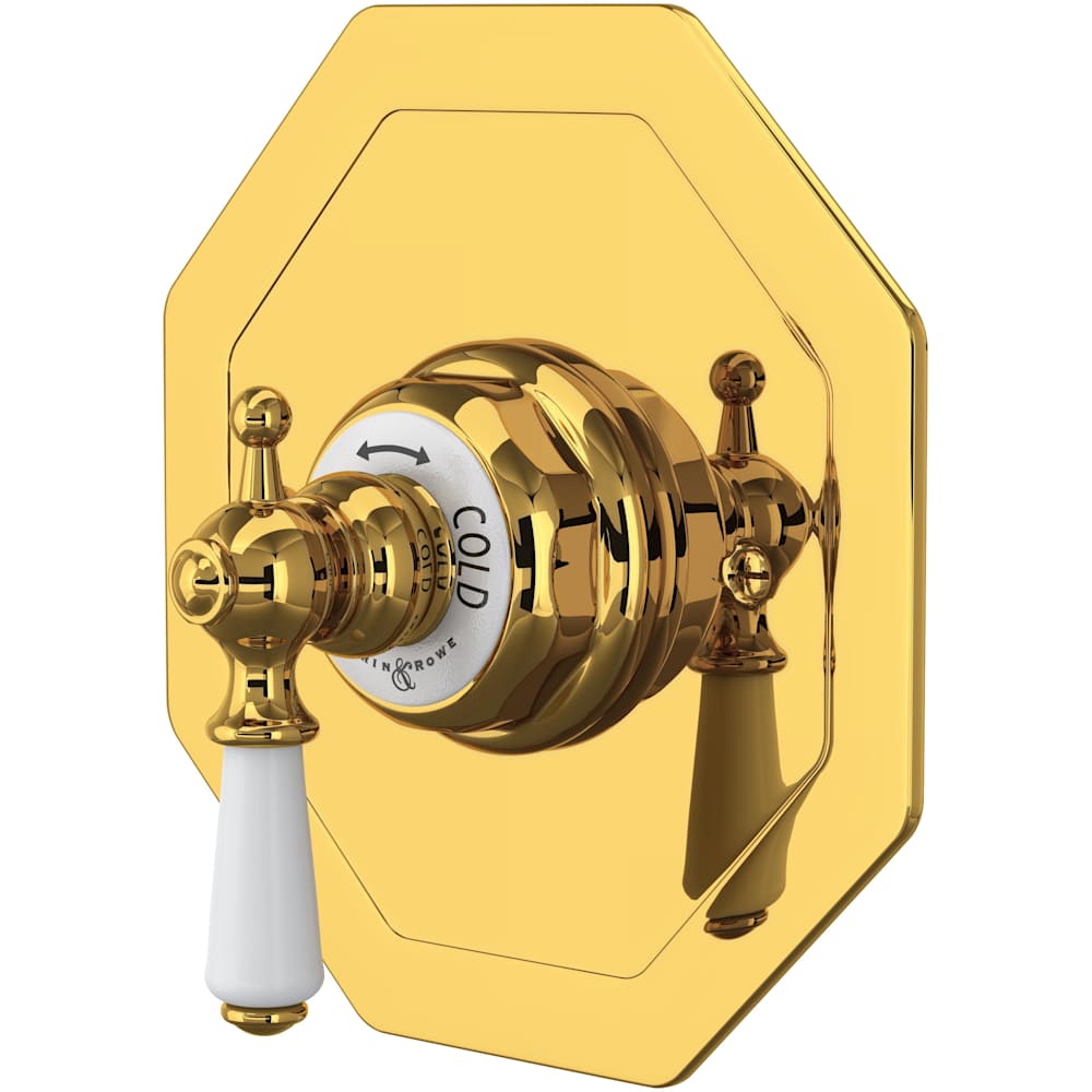 Edwardian Thermostatic Valve Trim Only with Single Lever Handle - Less Rough In
