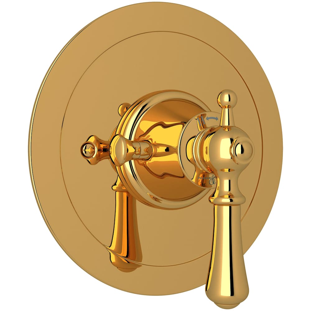 Georgian Era Thermostatic Valve Trim Only with Single Lever Handle - Less Rough In