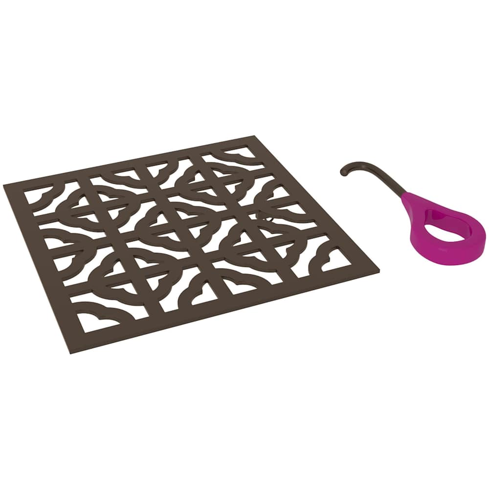 Petal 5-1/8" x 5-1/8" Decorative Spa Shower Drain Cover