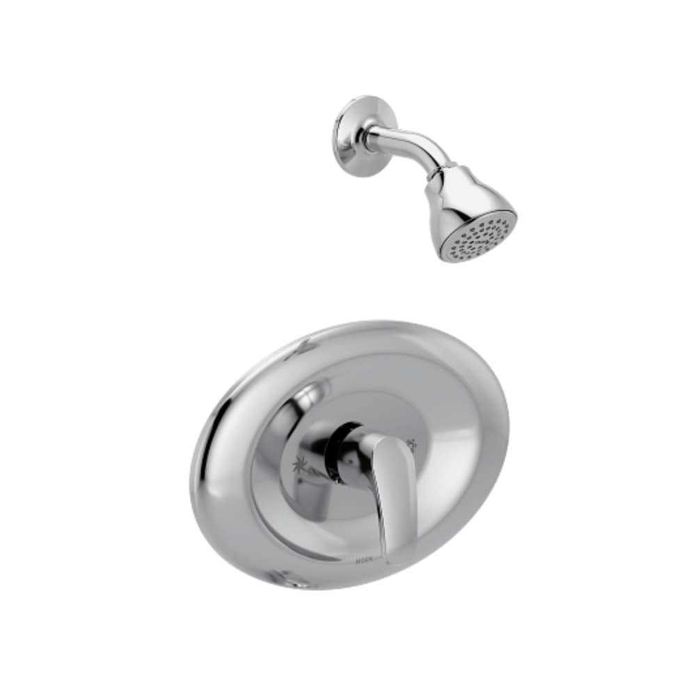 Moen Chateau Shower Only Trim Package with 1.75 GPM Single Function Shower Head Polished Chrome