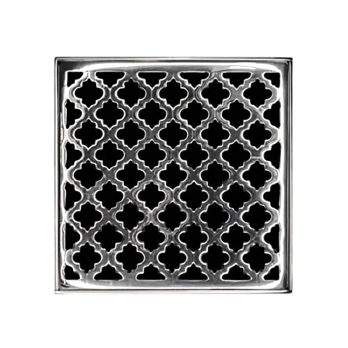 Infinity Drains MS 4 PS Moor 4" Drain Grate Only for Select Center Drains