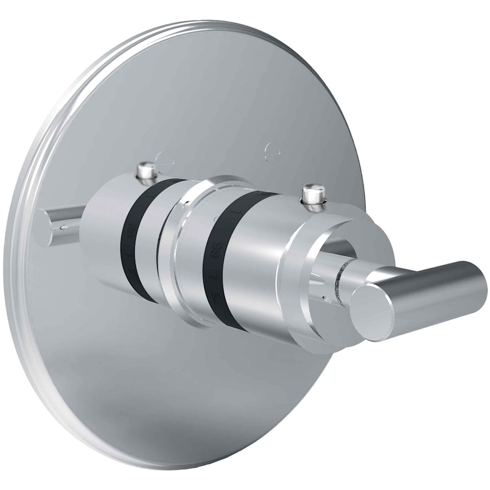 East Linear Thermostatic Valve Trim Only with 1 Lever Handles - Less Rough In
