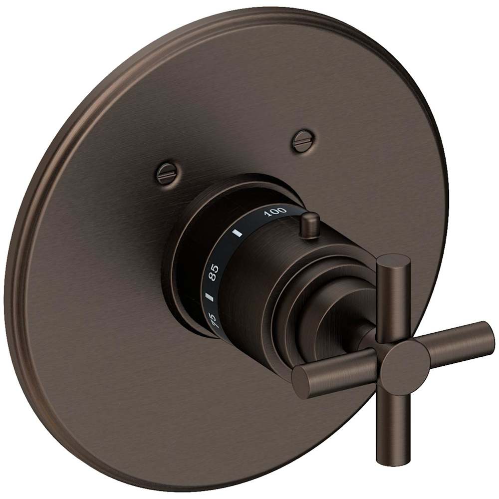 East Linear Thermostatic Valve Trim Only with 1 Cross Handles - Less Rough In