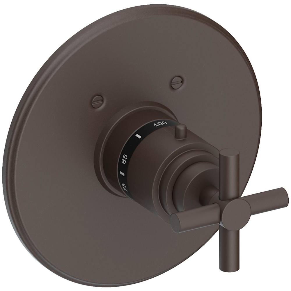 East Linear Thermostatic Valve Trim Only with 1 Cross Handles - Less Rough In