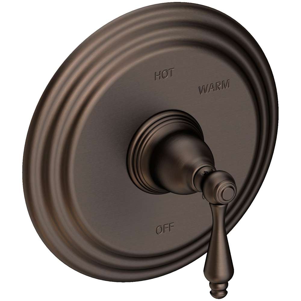 Seaport Single Handle Pressure Balanced Shower Trim Only with Metal Lever Handle less Valve and Shower Head