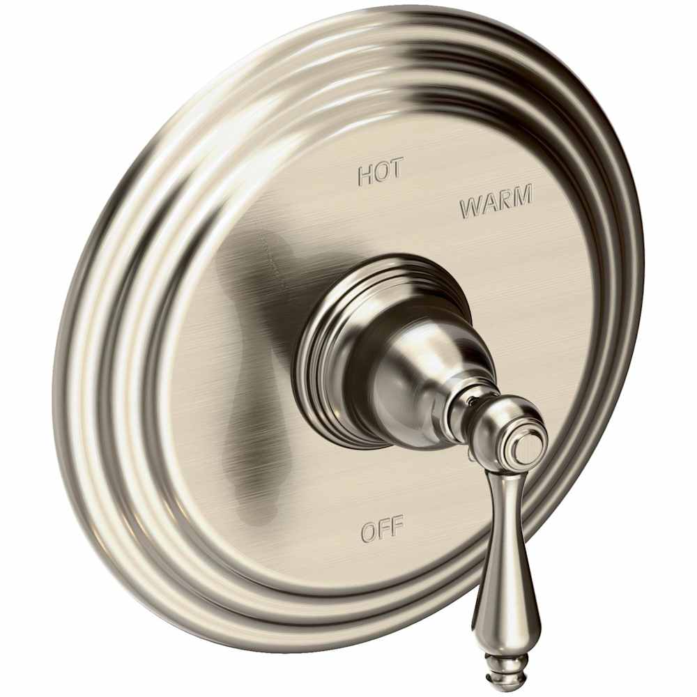 Seaport Single Handle Pressure Balanced Shower Trim Only with Metal Lever Handle less Valve and Shower Head
