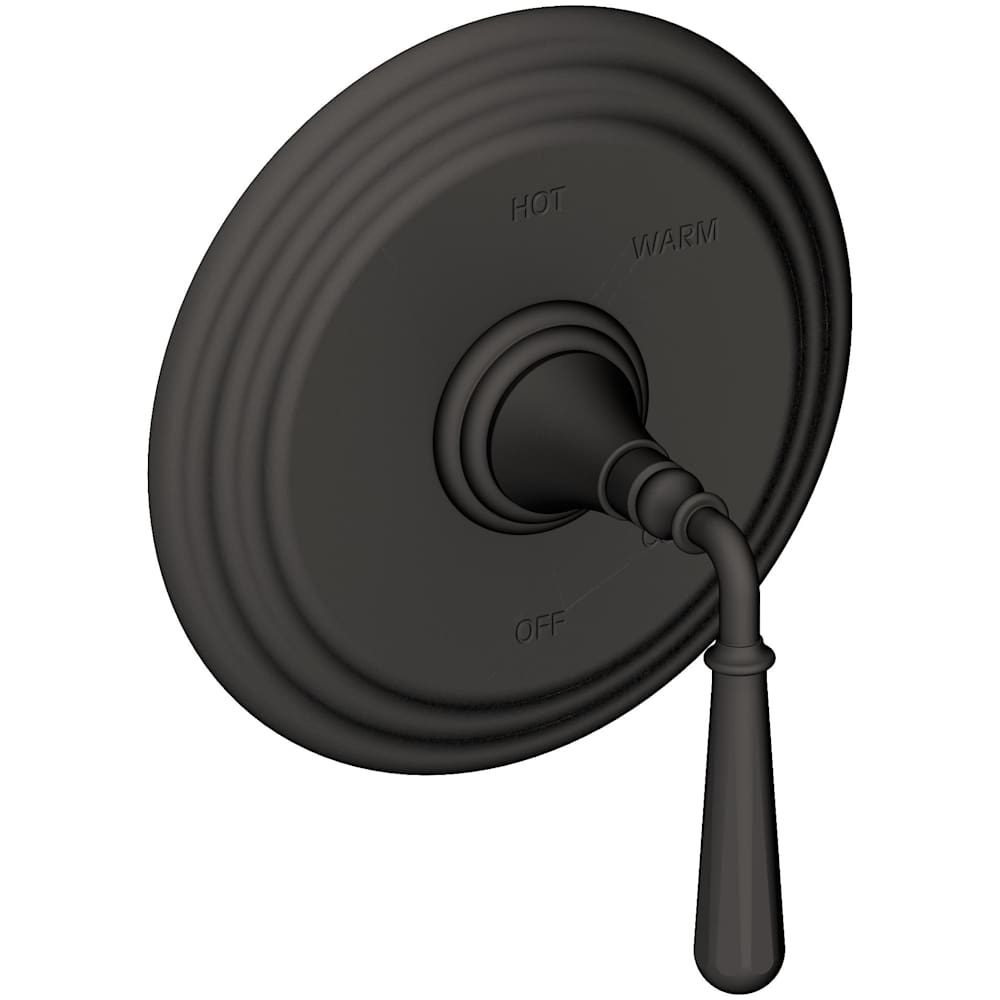 Bevelle Collection Single Handle Round Pressure Balanced Shower Trim Plate Only with Metal Lever Handle