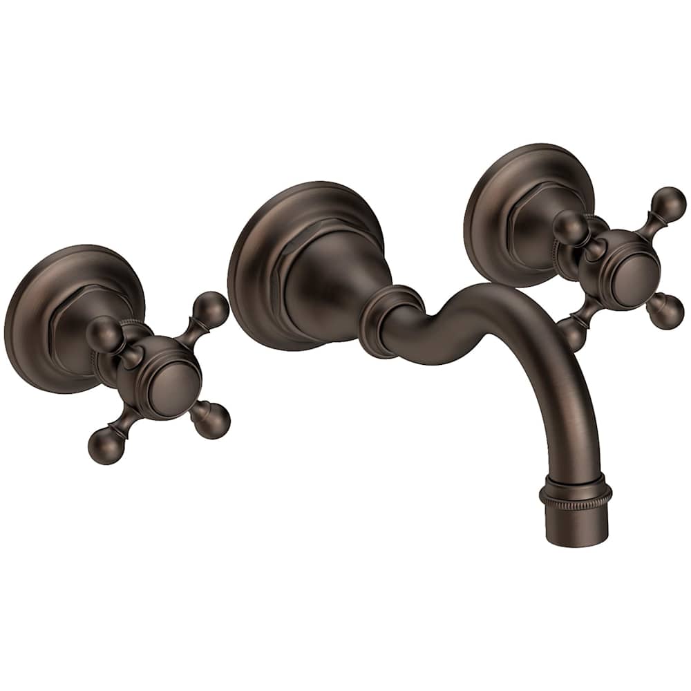 Victoria 1.2 GPM Wall Mounted Widespread Bathroom Faucet