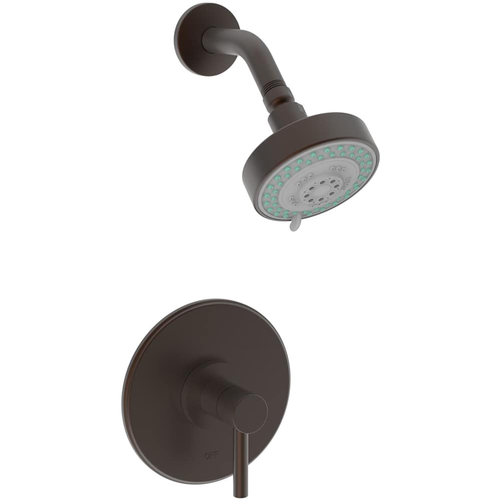 East Linear Single Handle Pressure Balanced Shower Trim Only with Metal Lever Handle, Less Valve