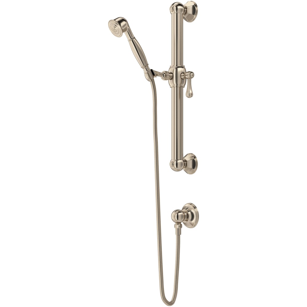 Palladian 1.8 GPM Single Function Hand Shower Package - Includes Slide Bar, Hose, and Wall Supply
