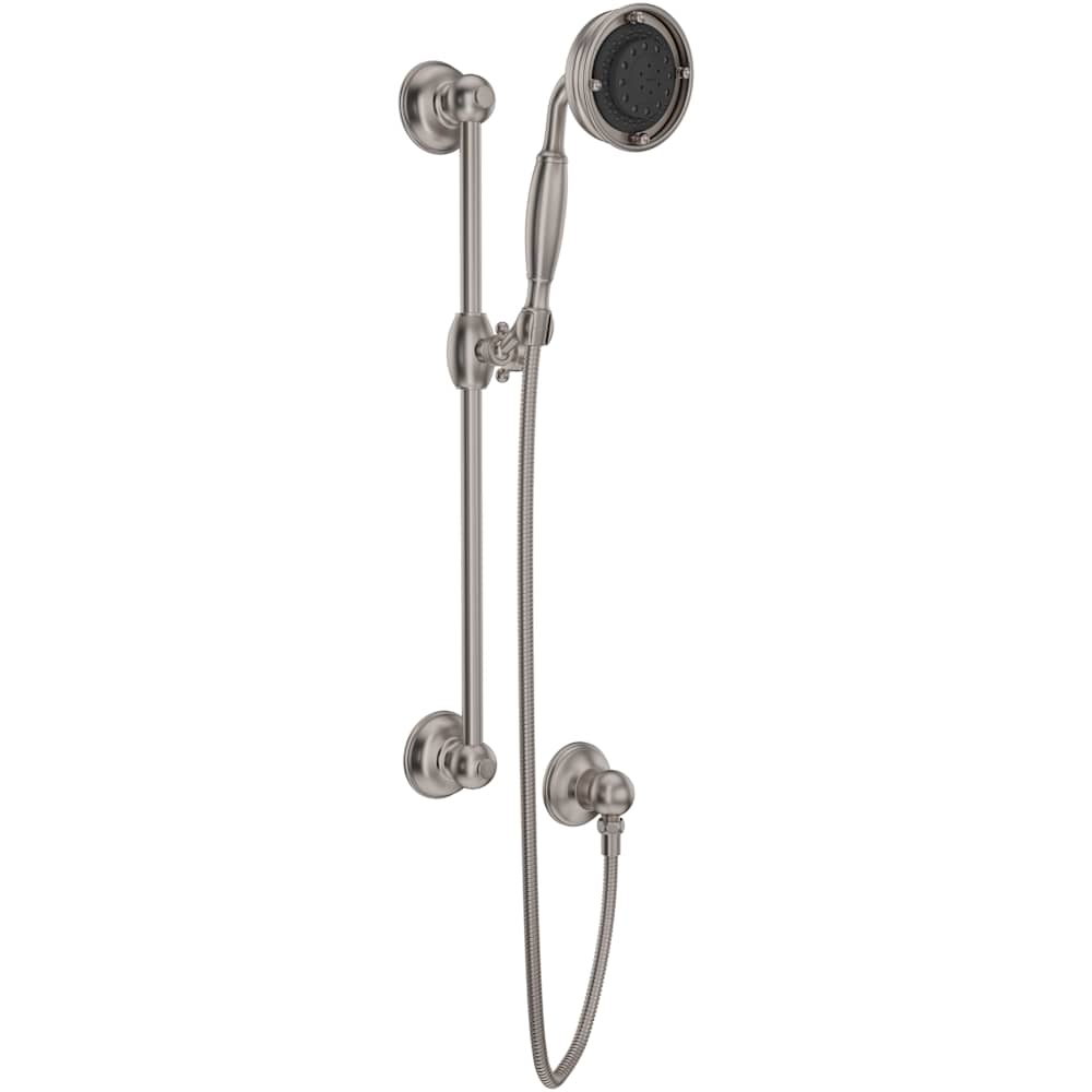 Spa Shower 1.8 GPM Multi Function Hand Shower Package - Includes Slide Bar, Hose, and Wall Supply
