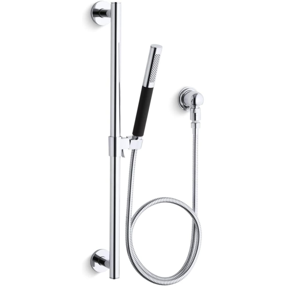 Hotel Multi-Function Hand Shower Package with MasterClean Technology - Hose, Slide Bar, and Wall Supply Included