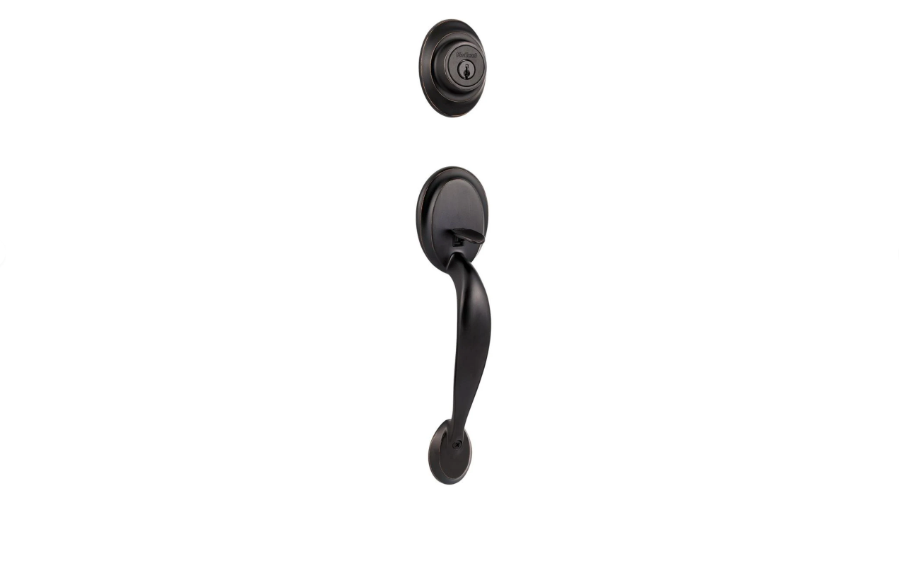 Kwikset 687DALIP-11P.DS | Dakota Single Cylinder Handleset from the Kwikset Series, Exterior Only - OPEN BOX