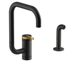 Matte Black / Brushed Moderne Brass