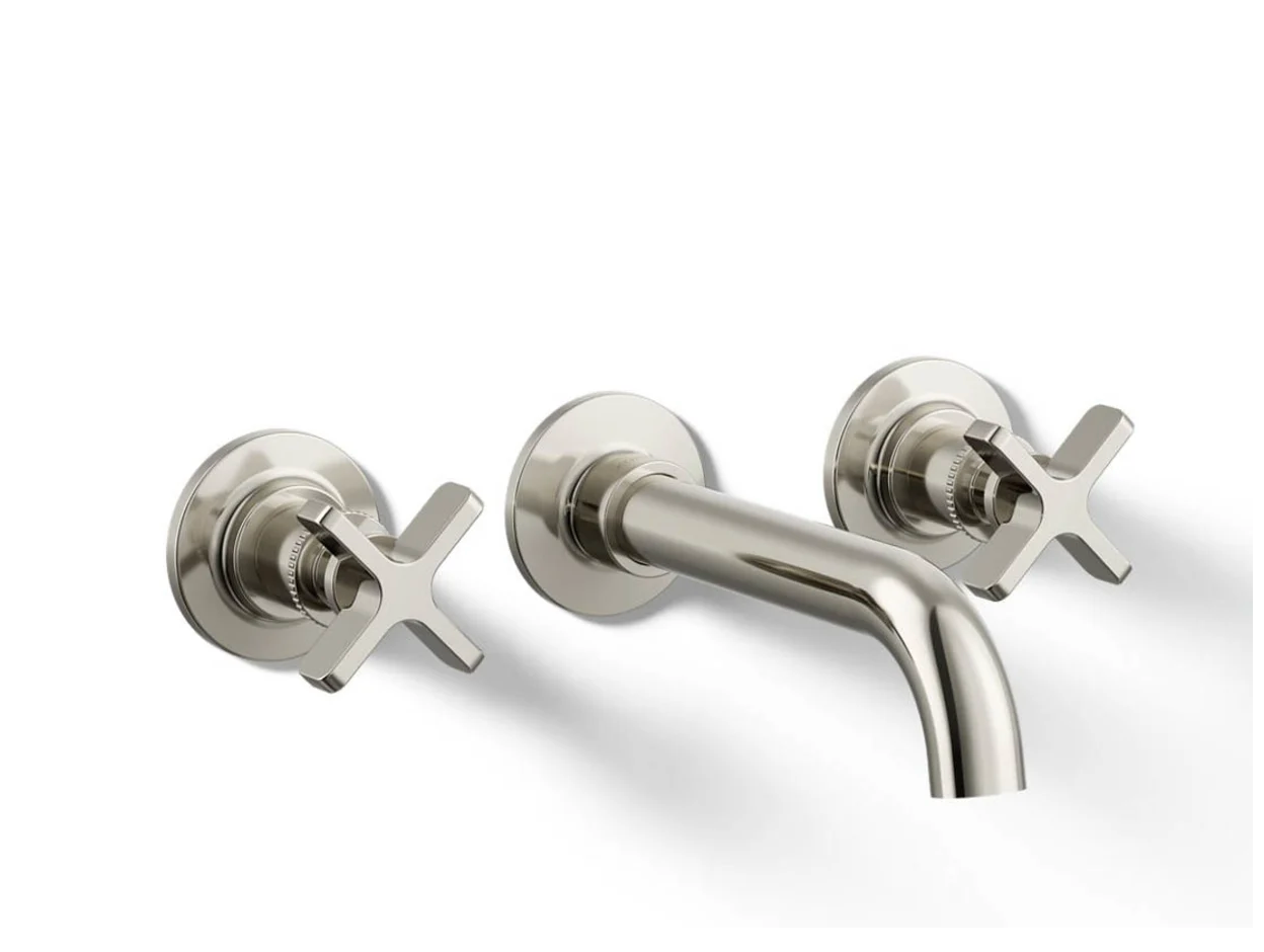 Castia by Studio McGee 1.2 GPM Wall Mounted Widespread Bathroom Faucet