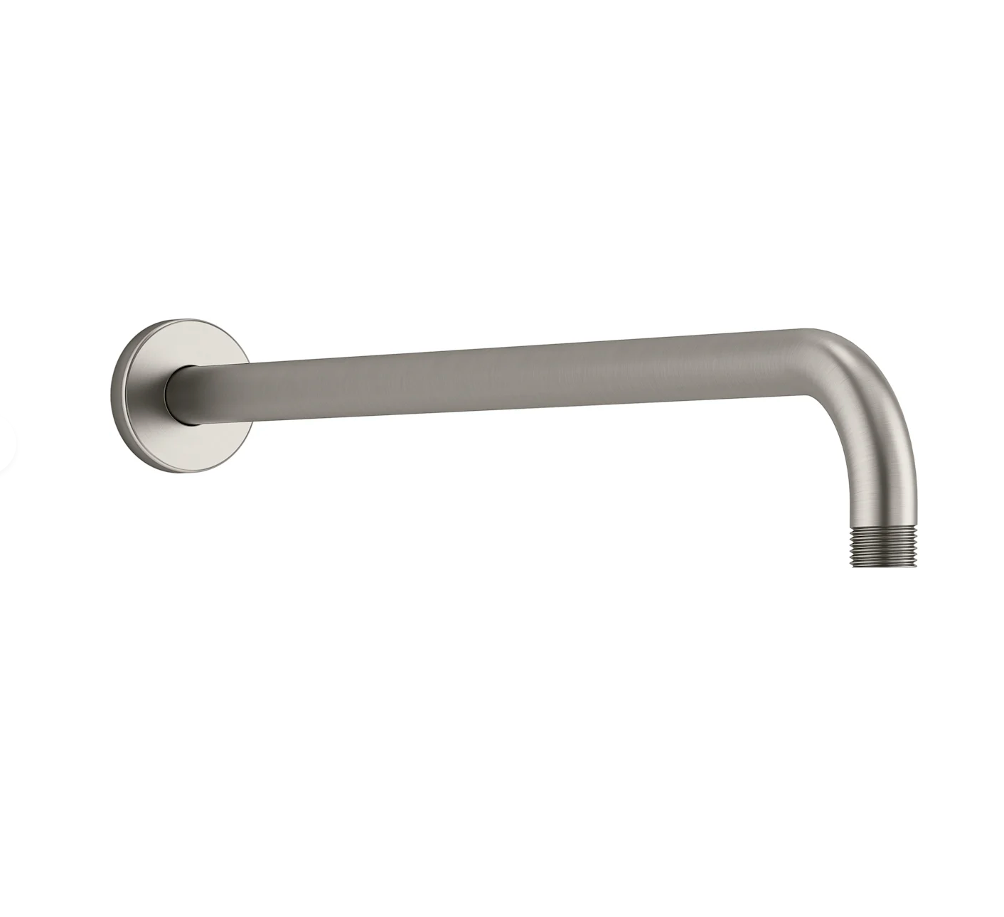 Statement 19" Wall Mounted Single Function Rainhead Arm and Flange
