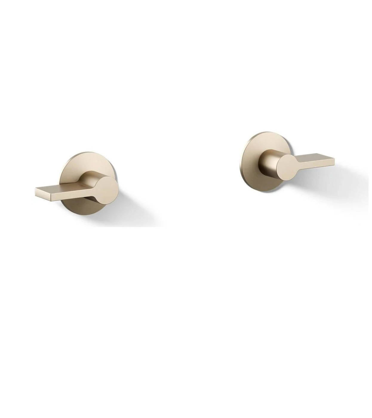 Components Wall Mount Lever Handles Trim for Bathroom Faucet