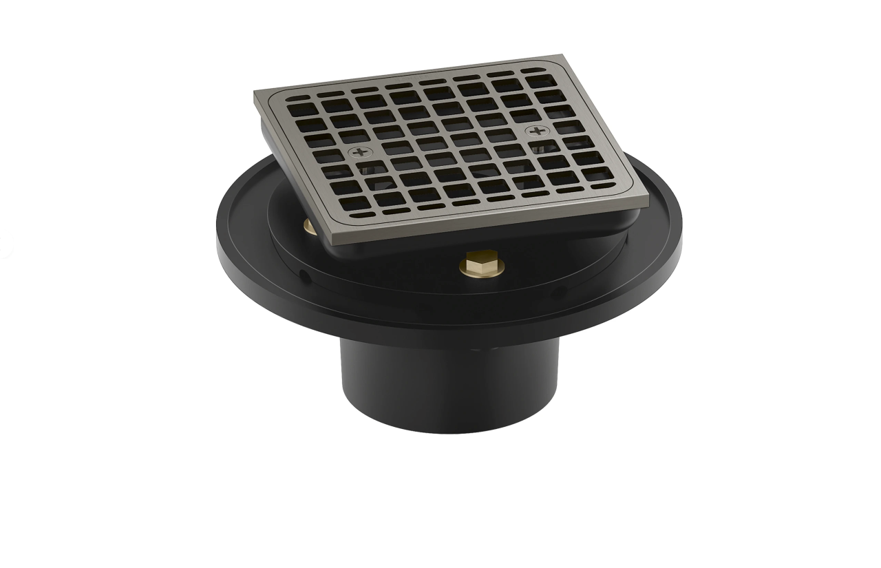 K-22673-BN Square Design Tile-In Shower Drain