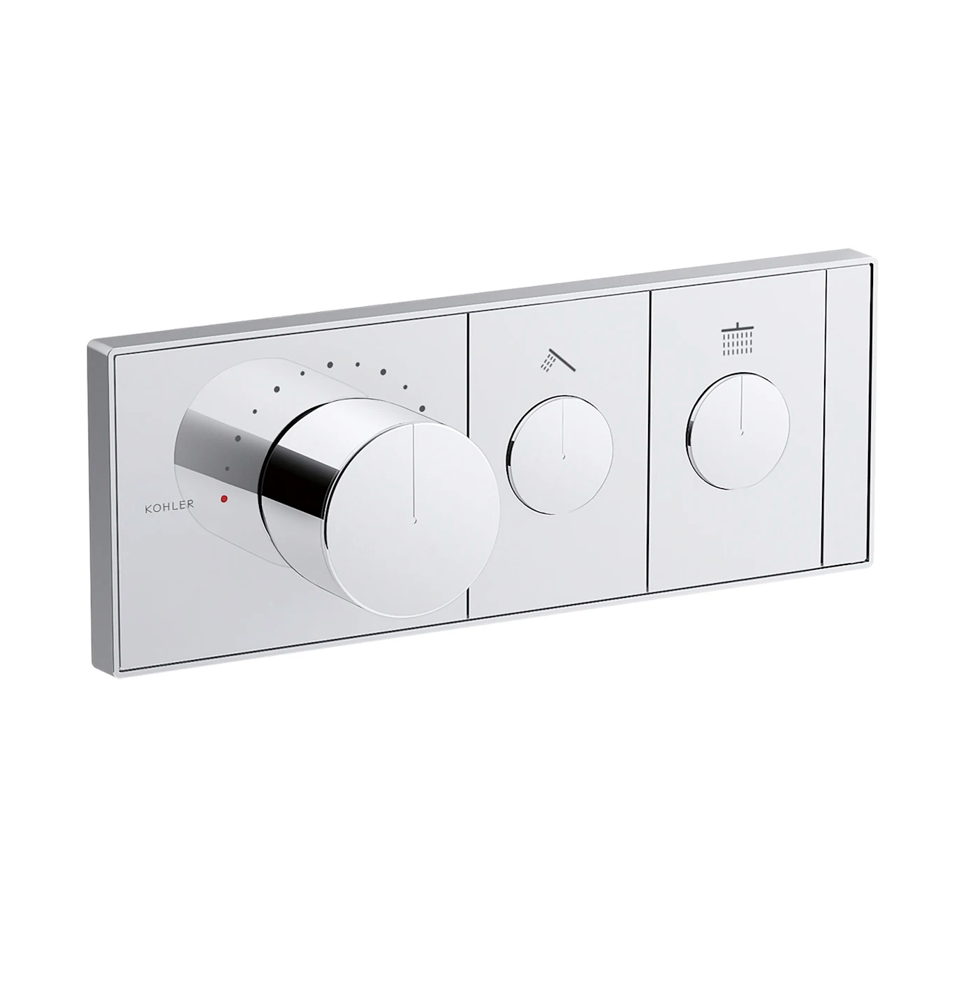 Anthem Two Function Thermostatic Valve Trim Only with Single Knob Handle, Integrated Diverter, and Volume Control - Less Rough In