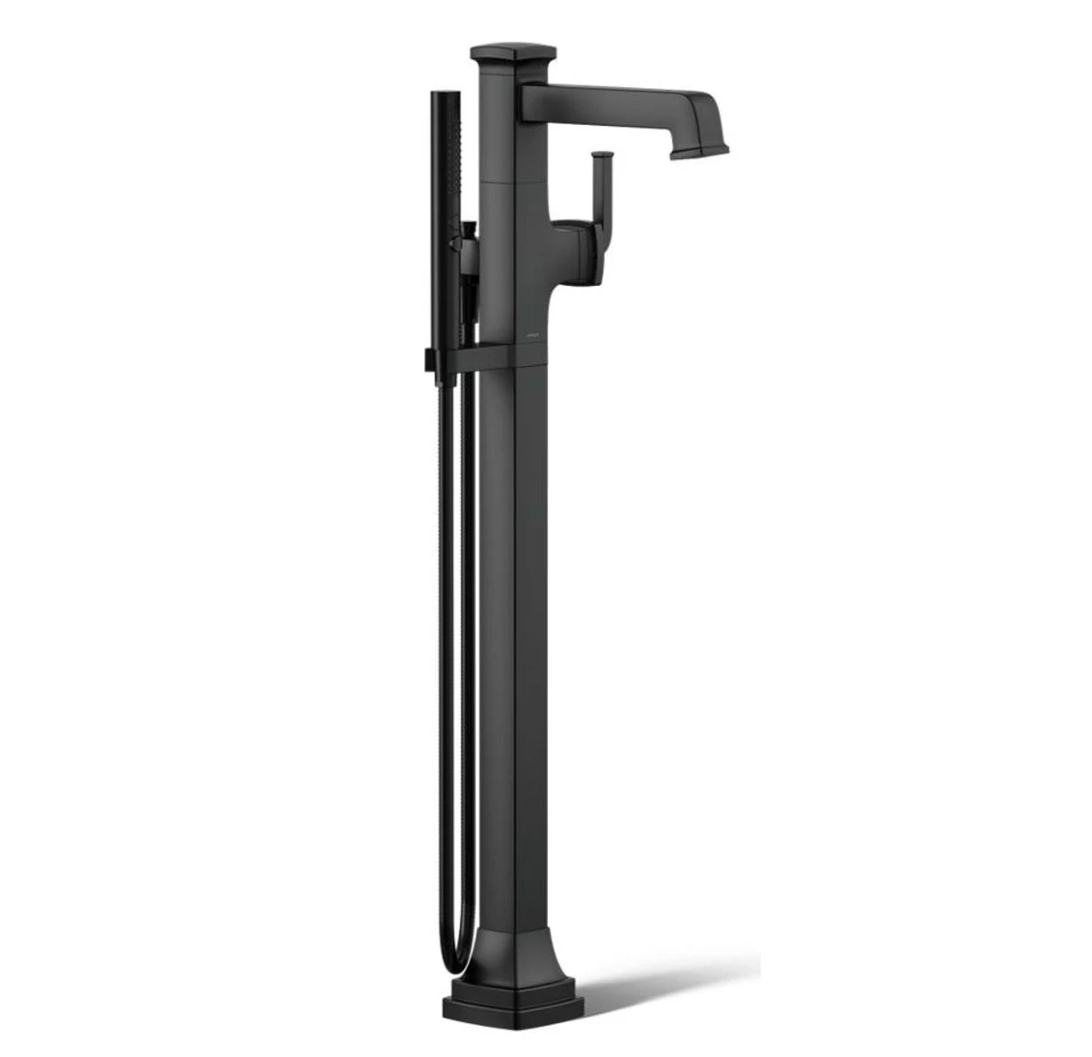 Riff Floor Mounted Tub Filler with Built-In Diverter - Includes Hand Shower