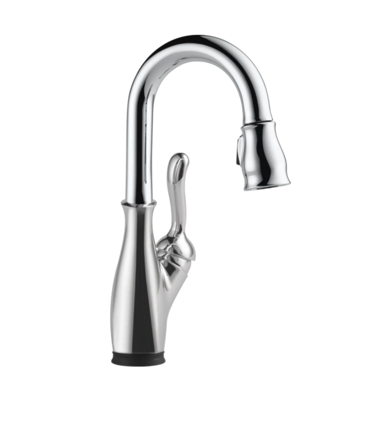 Leland Deck Mounted Single Handle Pull-Down Bar Faucet with Touch Clean, Touch2O, MagnaTite Docking, and Diamond Seal Technology