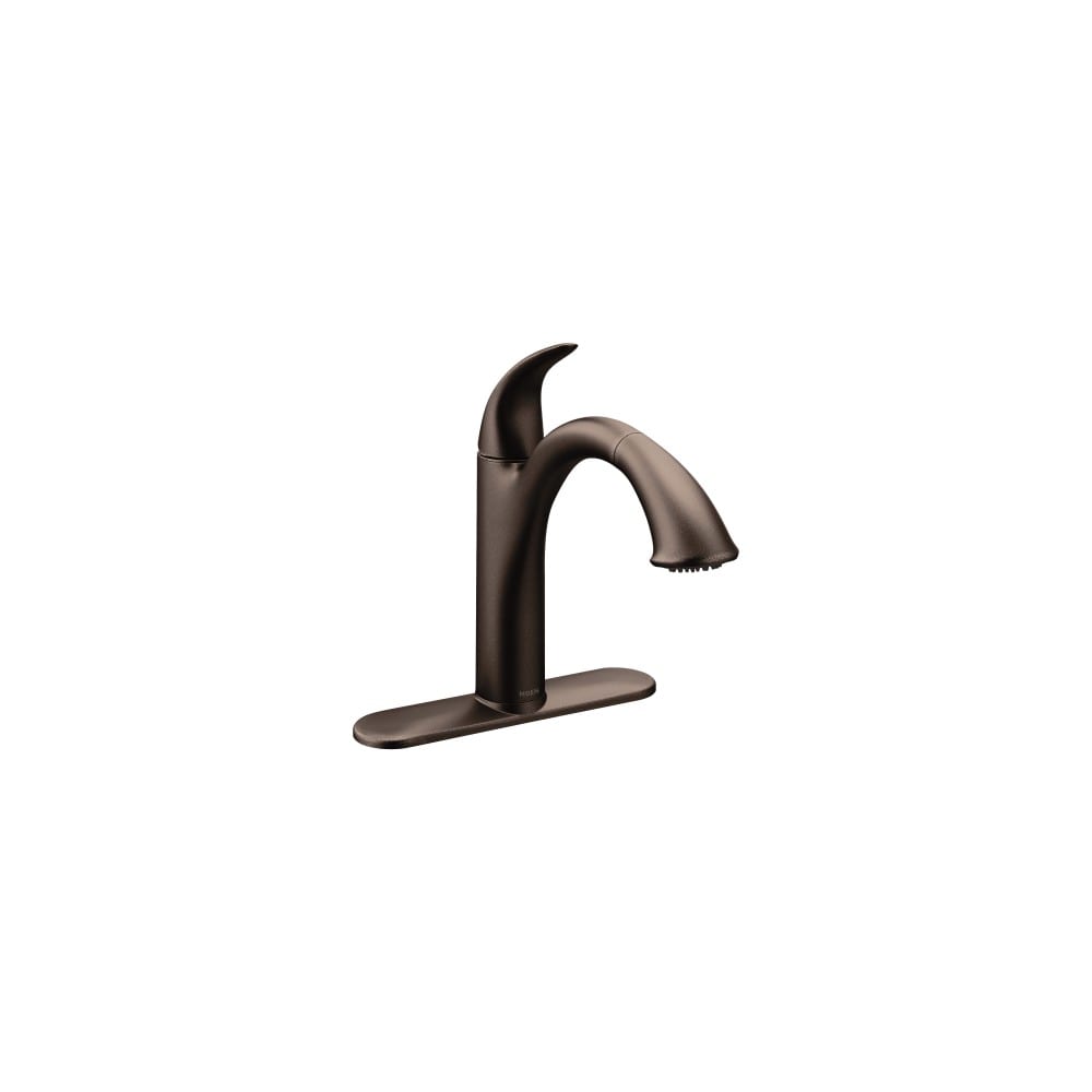 Moen Camerist Single Handle Kitchen Faucet with Pullout Spray Oil Rubbed Bronze