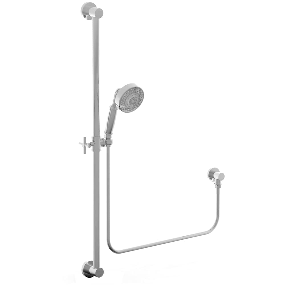 Multi-Function Hand Shower Package with Slide Bar, Hose, and Wall Supply