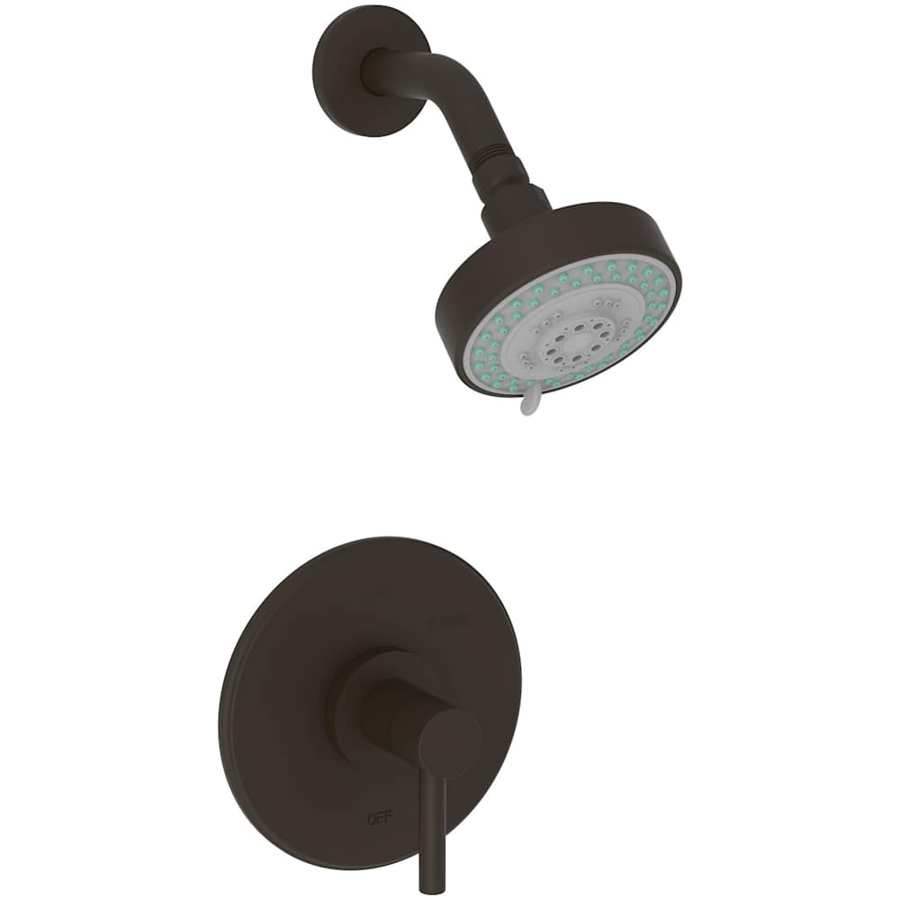 East Linear Single Handle Pressure Balanced Shower Trim Only with Metal Lever Handle, Less Valve