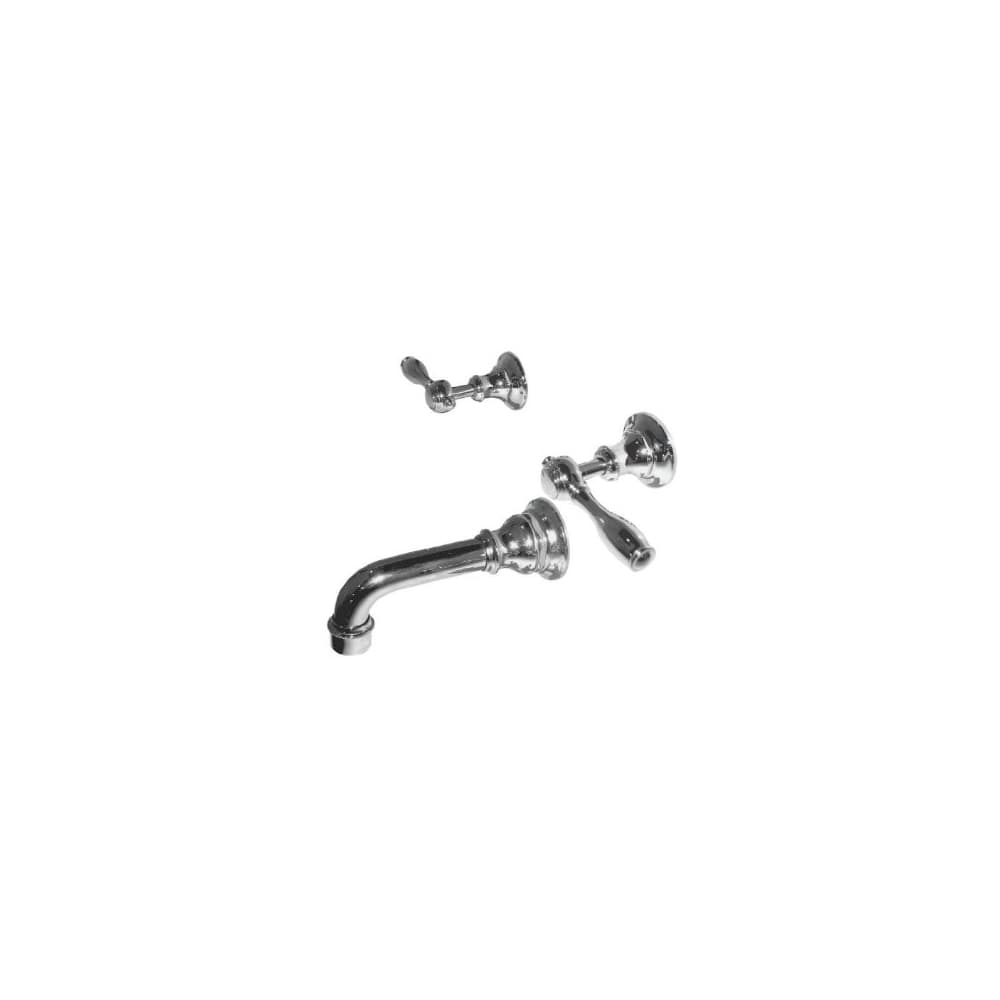 Victoria Double Handle Wall Mounted Tub Filler with Metal Lever Handles